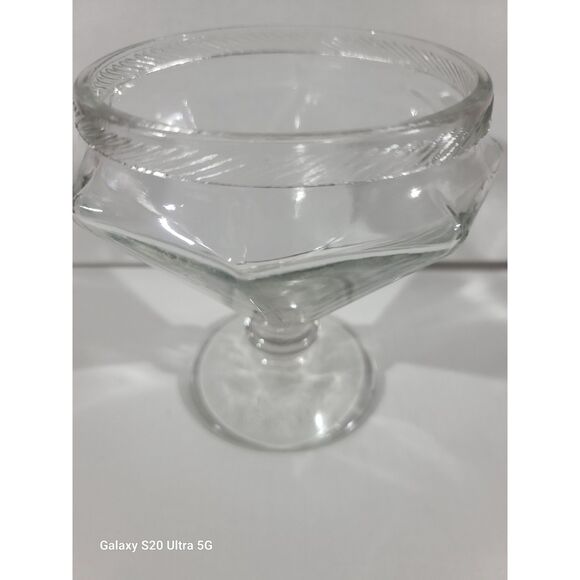 Vintage 1920s Lancaster‎ Glass Clear Glass Pedestal Candy Dish Art Deco NO Top - Picture 3 of 6